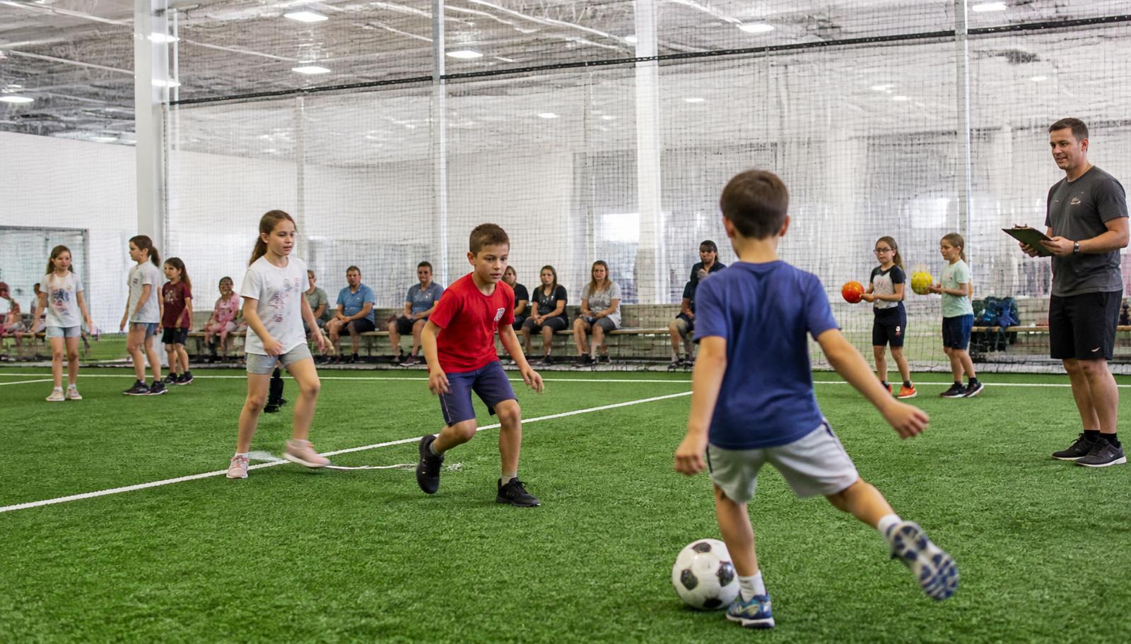 Home School Sports Days at PSA Sports Club - athletes mid-action