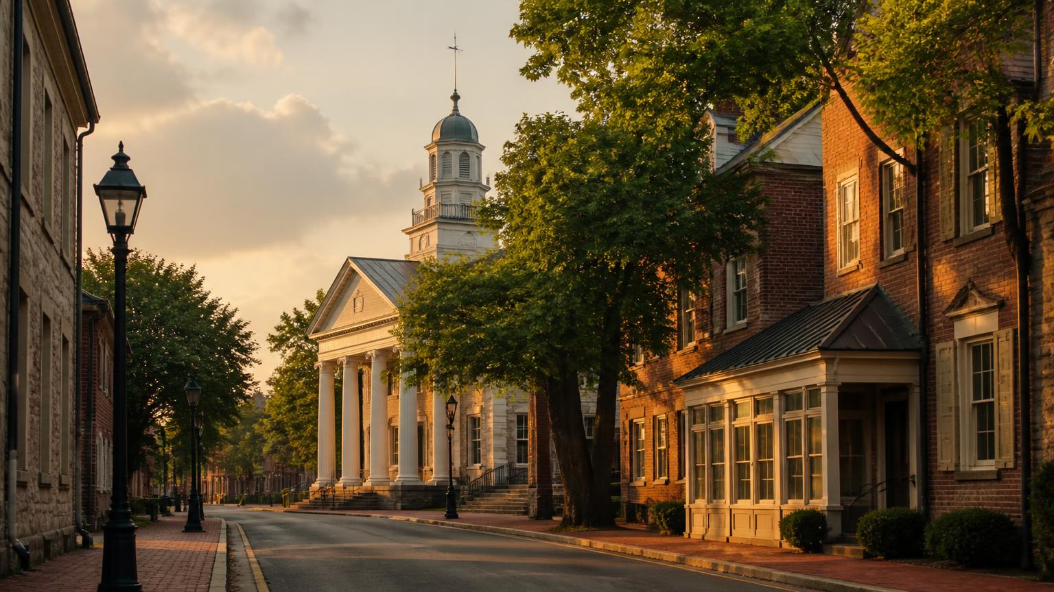 Historic downtown Leesburg and the Loudoun County courthouse - PSA Sports Club serves Leesburg, VA
